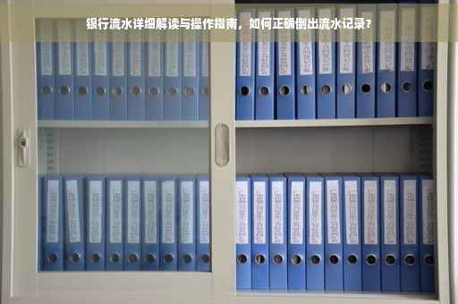 银行流水详细解读与操作指南，如何正确倒出流水记录？