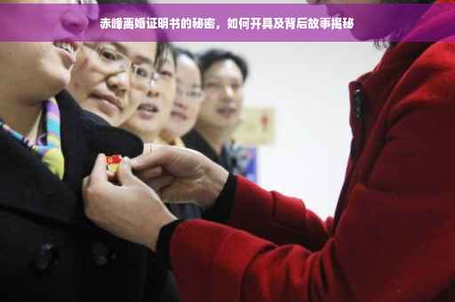 赤峰离婚证明书的秘密，如何开具及背后故事揭秘