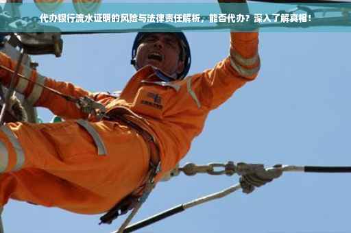 代办银行流水证明的风险与法律责任解析，能否代办？深入了解真相！
