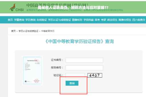 揭秘收入证明真伪，辨别方法与应对策略??