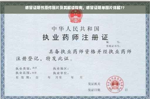 感冒证明书原件图片及其解读指南，感冒证明单图片详解??
