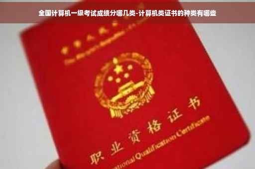 全国计算机一级考试成绩分哪几类-计算机类证书的种类有哪些