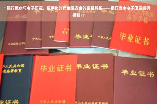 银行流水与电子印章，数字化时代金融安全的密钥解析——银行流水电子印章编码探秘??