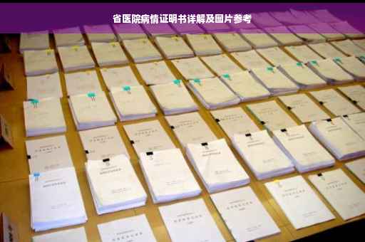 省医院病情证明书详解及图片参考