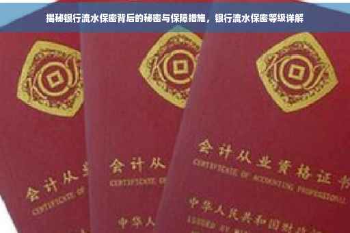 揭秘银行流水保密背后的秘密与保障措施，银行流水保密等级详解