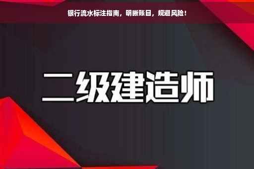 银行流水标注指南，明晰账目，规避风险！