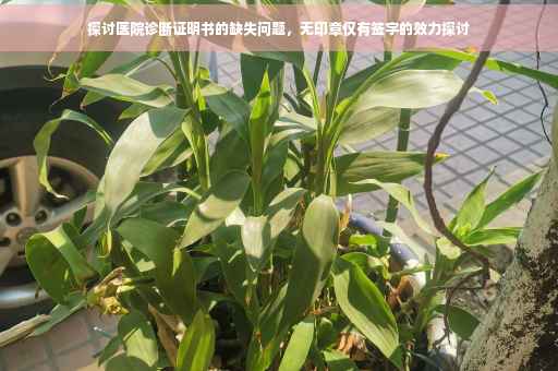 探讨医院诊断证明书的缺失问题，无印章仅有签字的效力探讨