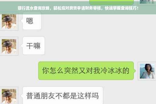银行流水查询攻略，轻松应对房贷申请财务审核，快速掌握查询技巧！