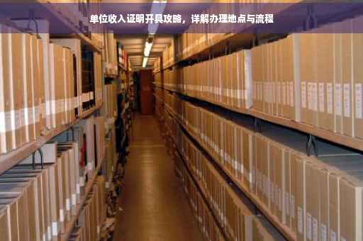 单位收入证明开具攻略，详解办理地点与流程