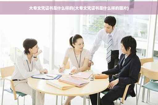 大专文凭证书是什么样的(大专文凭证书是什么样的图片)