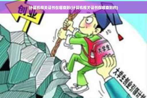 计算机相关证书在哪查到(计算机相关证书在哪查到的)