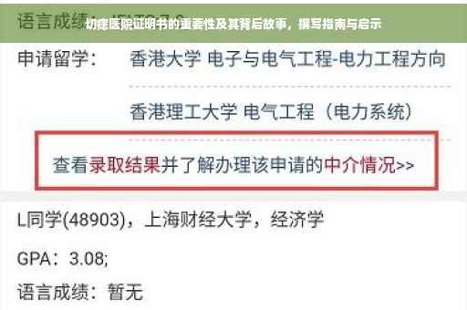 切痣医院证明书的重要性及其背后故事，撰写指南与启示