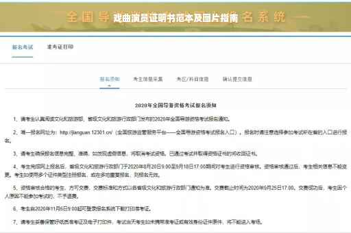 戏曲演员证明书范本及图片指南