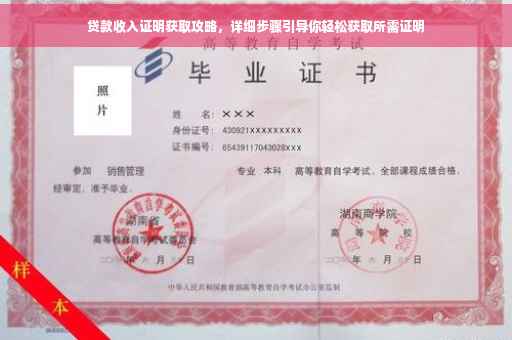 贷款收入证明获取攻略，详细步骤引导你轻松获取所需证明