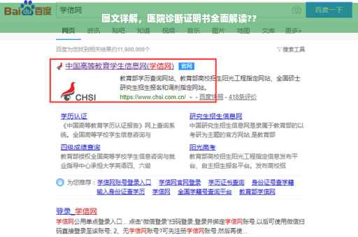 图文详解，医院诊断证明书全面解读??