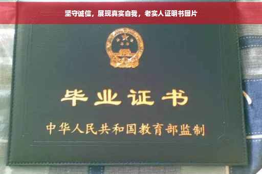 坚守诚信，展现真实自我，老实人证明书图片