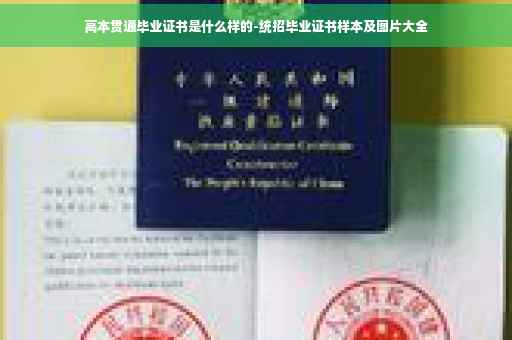 高本贯通毕业证书是什么样的-统招毕业证书样本及图片大全