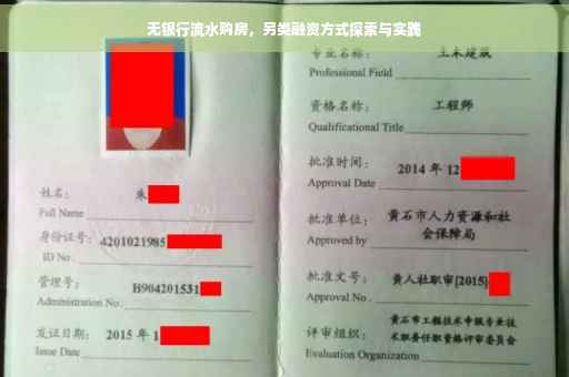 无银行流水购房，另类融资方式探索与实践
