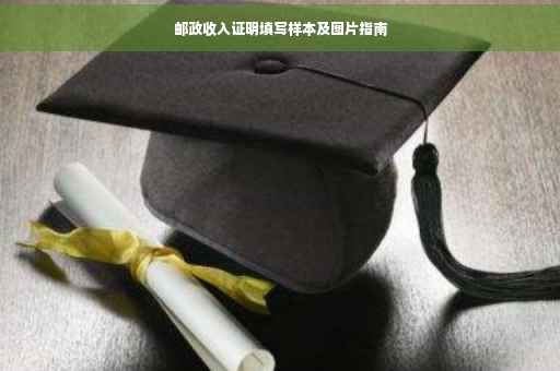 邮政收入证明填写样本及图片指南