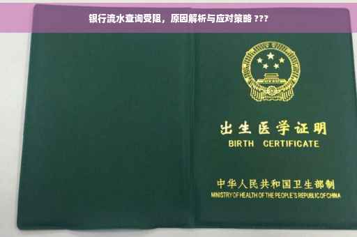 银行流水查询受阻，原因解析与应对策略 ???