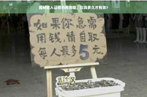 揭秘收入证明的有效期，究竟多久才有效？