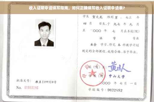 收入证明申请填写指南，如何正确填写收入证明申请表？
