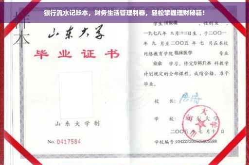银行流水记账本，财务生活管理利器，轻松掌握理财秘籍！