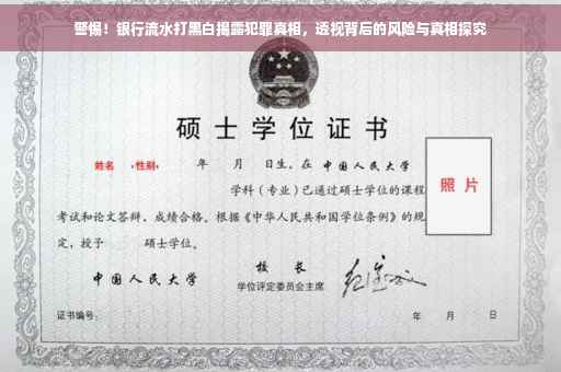 警惕！银行流水打黑白揭露犯罪真相，透视背后的风险与真相探究