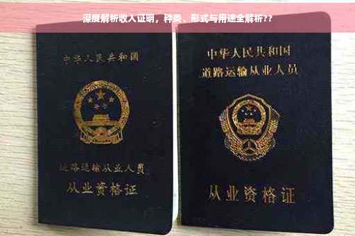 深度解析收入证明，种类、形式与用途全解析??