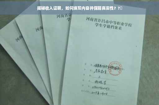 揭秘收入证明，如何填写内容并保障真实性？?✨