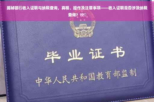 揭秘银行收入证明与纳税查询，真相、操作及注意事项——收入证明是否涉及纳税查询？??✨