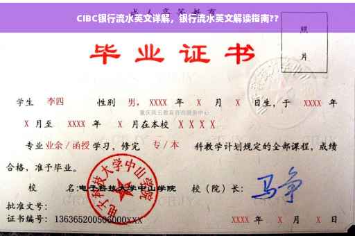 CIBC银行流水英文详解，银行流水英文解读指南??