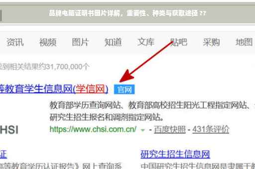 品牌电脑证明书图片详解，重要性、种类与获取途径 ??