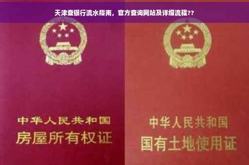天津查银行流水指南，官方查询网站及详细流程??
