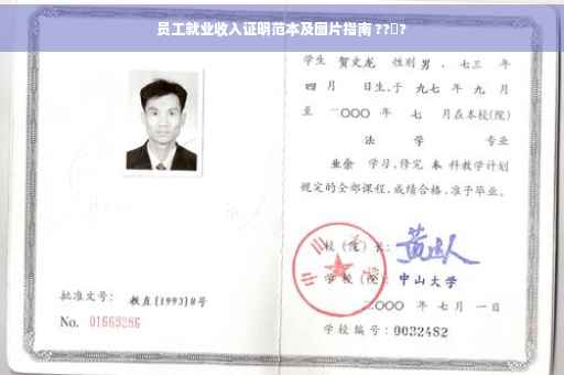 员工就业收入证明范本及图片指南 ??‍?