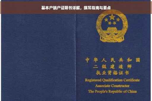 基本户销户证明书详解，撰写指南与要点