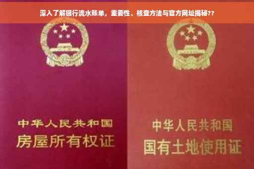 深入了解银行流水账单，重要性、核查方法与官方网址揭秘??