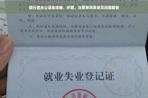 银行流水公证全攻略，步骤、注意事项及常见问题解答