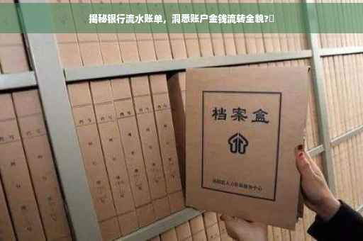 揭秘银行流水账单，洞悉账户金钱流转全貌?✨