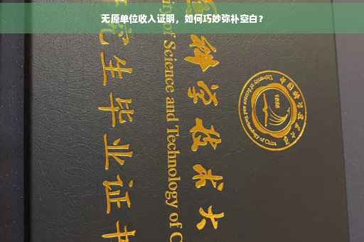 无原单位收入证明，如何巧妙弥补空白？