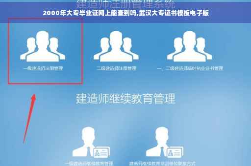 2000年大专毕业证网上能查到吗,武汉大专证书模板电子版