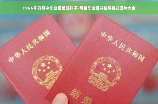 1966年的高中毕业证是啥样子-网络毕业证书拍照格式图片大全