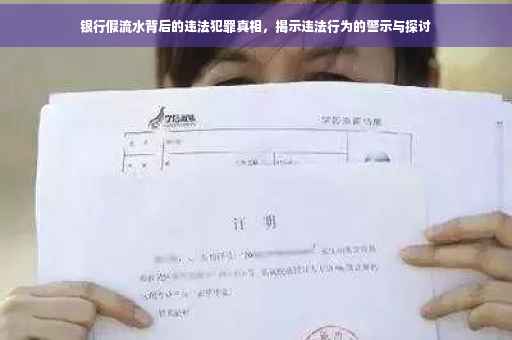 银行假流水背后的违法犯罪真相，揭示违法行为的警示与探讨