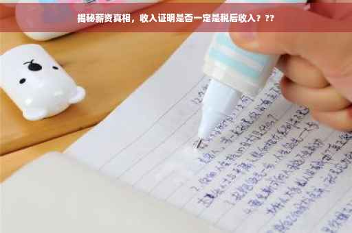 揭秘薪资真相，收入证明是否一定是税后收入？??