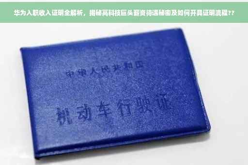华为入职收入证明全解析，揭秘高科技巨头薪资待遇秘密及如何开具证明流程??