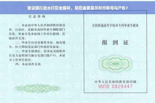 签证银行流水打印全解析，是否需要显示对方账号与户名？