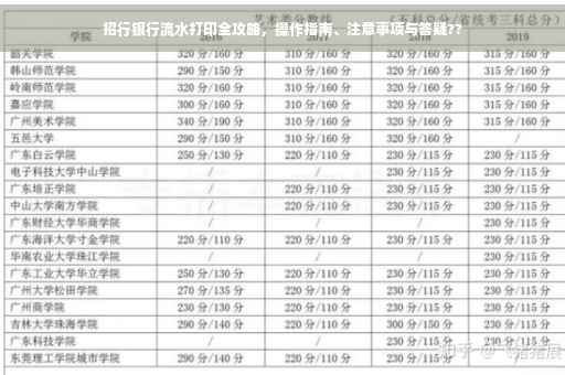 招行银行流水打印全攻略，操作指南、注意事项与答疑??
