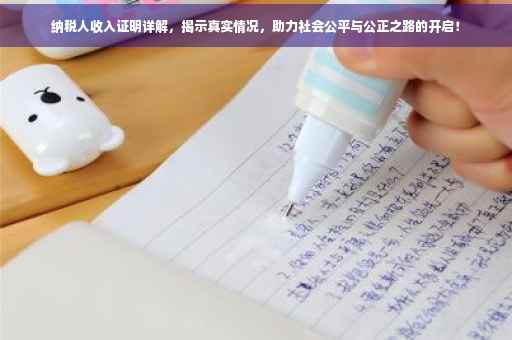 纳税人收入证明详解，揭示真实情况，助力社会公平与公正之路的开启！