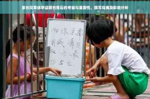 家长同意休学证明书背后的考量与重要性，撰写指南及影响分析