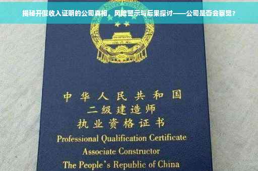 揭秘开假收入证明的公司真相，风险警示与后果探讨——公司是否会察觉？